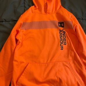 Under Armour boys Vibrant Orange Hoodie